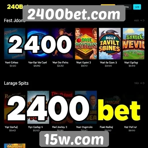 Comparação das opções de jogos disponíveis no site 2400bet